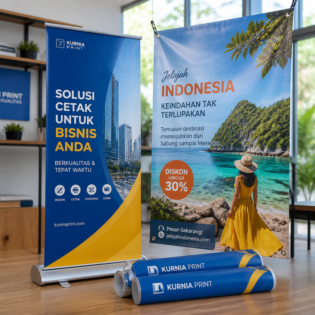 Cetak banner outdoor full color tahan cuaca