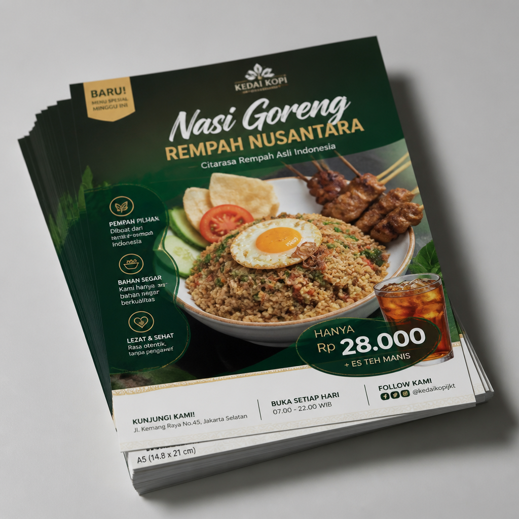 Cetak brosur full color promosi Jagocetak Surabaya — foto 7