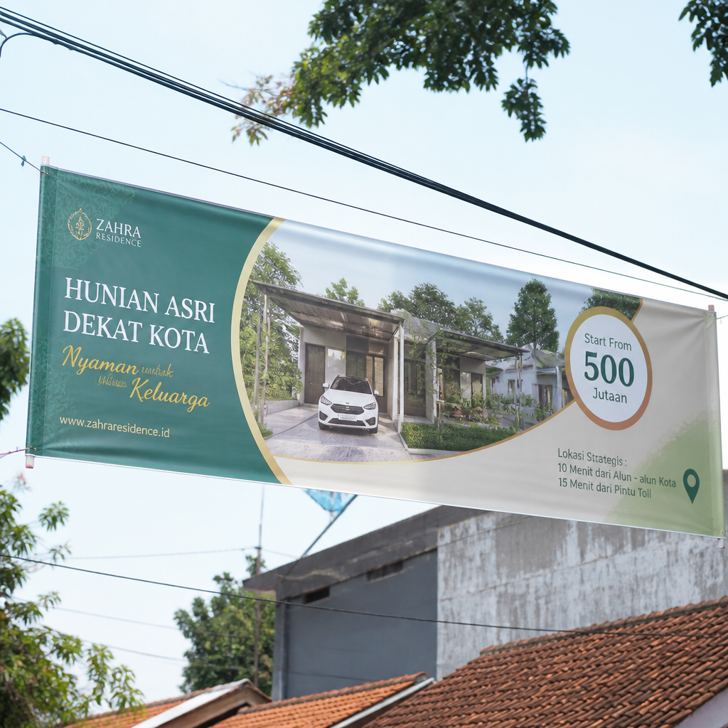 Cetak banner spanduk outdoor indoor Jagocetak Surabaya — foto 8