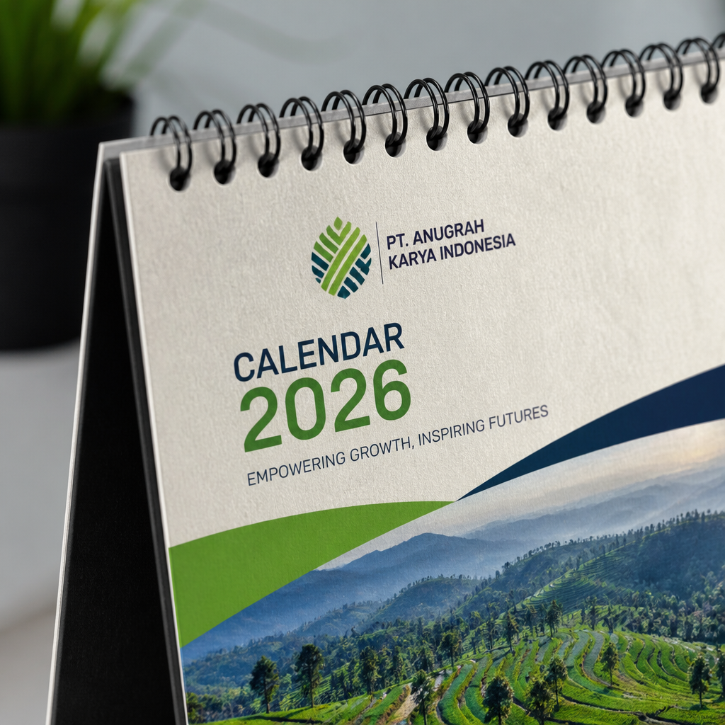 Cetak kalender meja dinding custom perusahaan Jagocetak Surabaya — foto 5