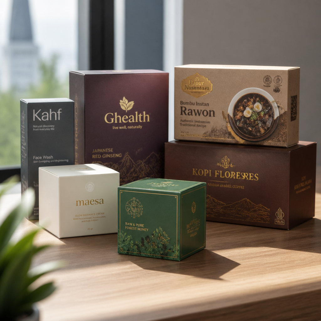 Kemasan produk custom packaging UMKM Indonesia