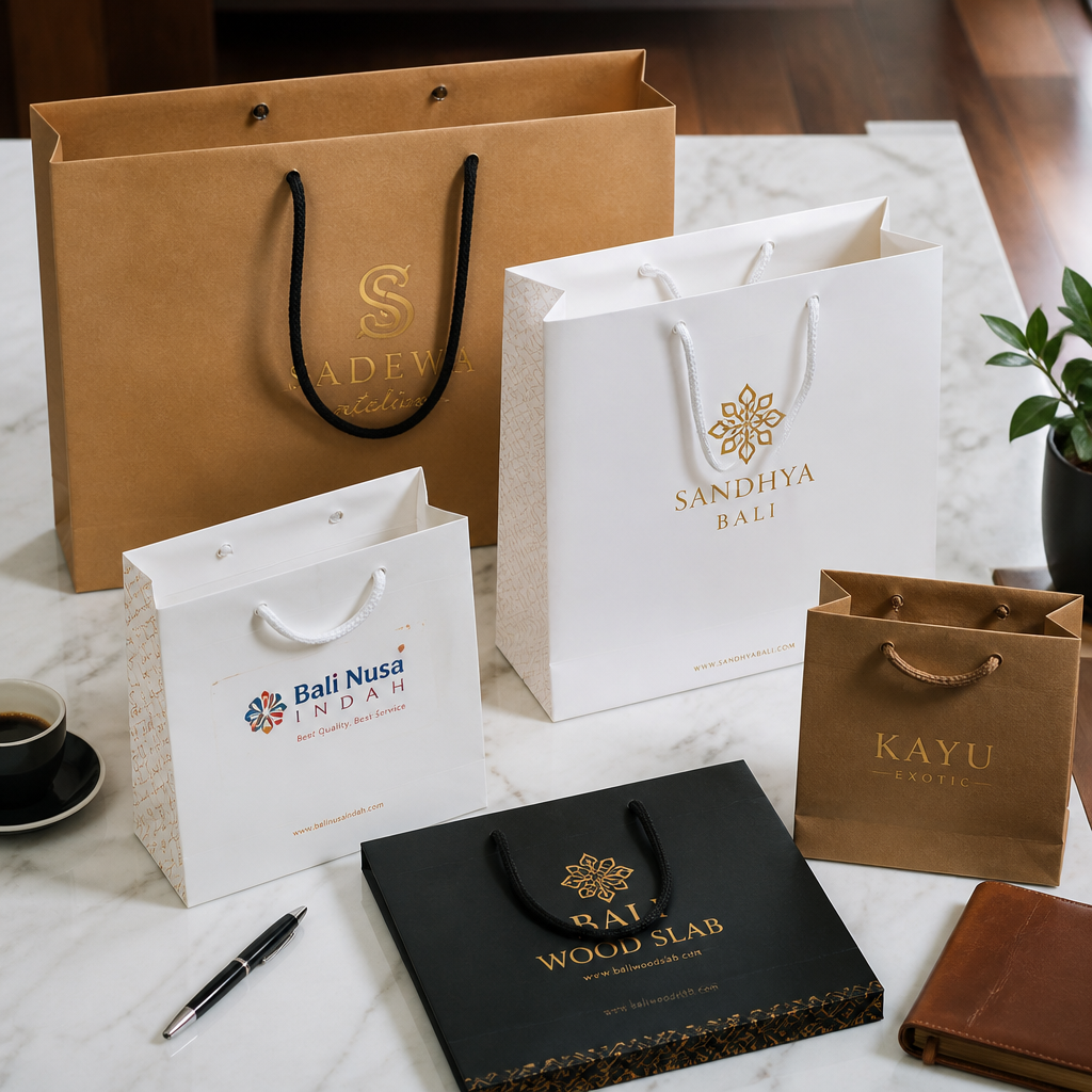 Paper bag custom premium branding perusahaan