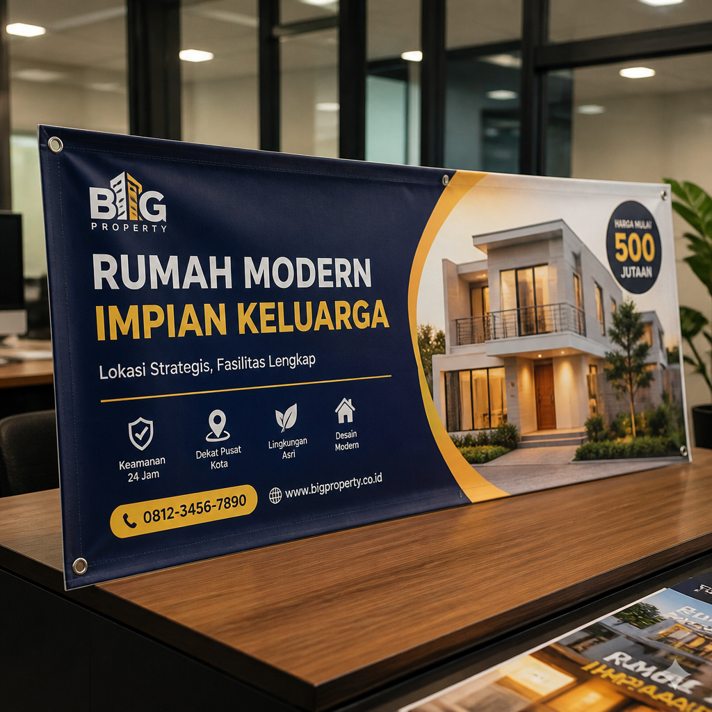 Cetak banner spanduk outdoor indoor Jagocetak Surabaya — foto 10